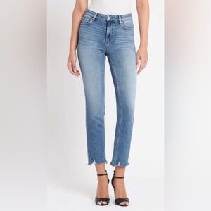Paige Cindy High-Rise Distress Ankle Jeans in Tilley size 26 stretch
